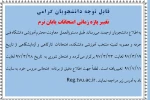تغییر  زمان امتحانات پایان ترم