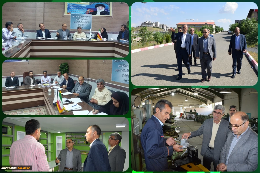 بازدید وارزیابی  جناب دکتر موسوی مدیرکل نظارت وارزیابی دانشگاه از مراکز استان کردستان 4
