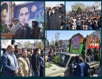 حضور سرپرست و پرسنل دانشگاه فنی وحرفه ای واحد کردستان در مراسم وداع با پیکر مطهر شهید میلاد حیدری  2
