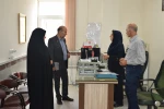 بازدید رئیس واحد استان کردستان به همراه معاون فرهنگی ودانشجویی  ،مسئول نظارت، ارزیابی و تضمین کیفیت و روسای ادارات مالی،حراست، عمرانی و آموزش واحد استان از آموزشکده فنی وحرفه ای دختران سنندج 5