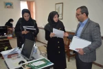 بازدید رئیس واحد استان کردستان به همراه معاون فرهنگی ودانشجویی  ،مسئول نظارت، ارزیابی و تضمین کیفیت و روسای ادارات مالی،حراست، عمرانی و آموزش واحد استان از آموزشکده فنی وحرفه ای دختران سنندج 6