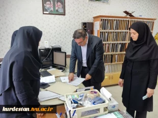 بازدید نماینده نظارت و ارزیابی سازمان مرکزی از فرایند برگزاری امتحانات پایان ترم مراکزدانشگاه ملی مهارت واحداستان کردستان 2