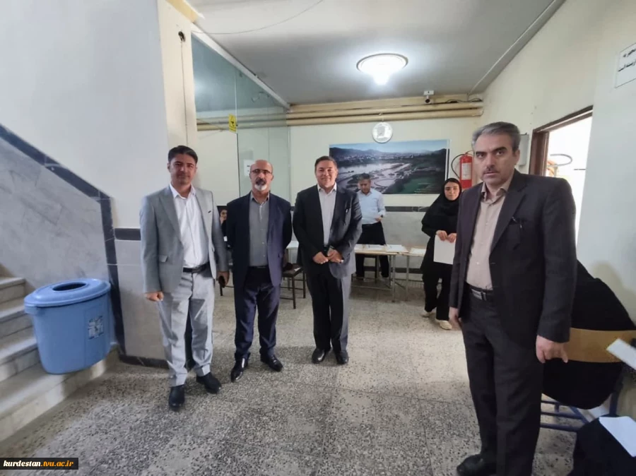 بازدید نماینده نظارت و ارزیابی سازمان مرکزی از فرایند برگزاری امتحانات پایان ترم مراکزدانشگاه ملی مهارت واحداستان کردستان 4