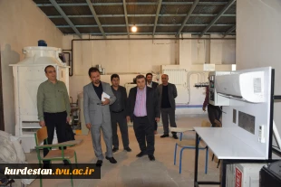بازدید دکتر خبات نسائی از امکانات وکارگاه های سایت شماره2 دانشکده شهید یزدان پناه 9