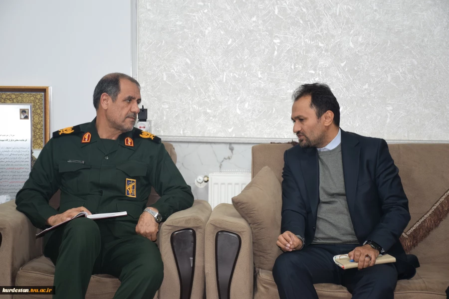 دیدار سرپرست دانشگاه ملی مهارت واحد استان کردستان با  فرمانده سپاه بیت المقدس کردستان 2