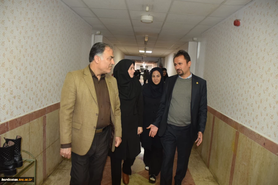 سرپرست دانشگا ملی مهارت کردستان از خوابگاه‌ دانشجویی دختران سنندج بازدید کرد. 4