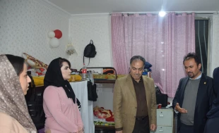سرپرست دانشگا ملی مهارت کردستان از خوابگاه‌ دانشجویی دختران سنندج بازدید کرد. 6