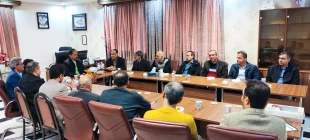 جلسه شورای اداری دانشکده شهید یزدان پناه روز چهارشنبه26آذر ماه با حضور دکتر نسائی،معاونین وکارکنان اداری برگزار گردید. 3