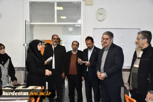 بازدید دکتر زمانی و اعضای هیئت رئیسه دانشگاه ملی مهارت از آموزشکده دختران سنندج 2