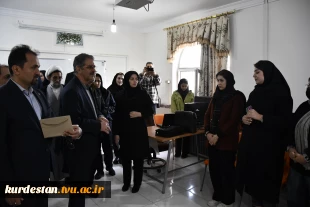 بازدید دکتر زمانی و اعضای هیئت رئیسه دانشگاه ملی مهارت از آموزشکده دختران سنندج 3