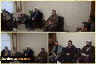 دکتر خبات نسائی همراه باجمعی از رؤسای دانشگاه های استان با حجت‌الاسلام والمسلمین پورذهبی، نماینده ولی‌فقیه در استان کردستان دیدار کردند.