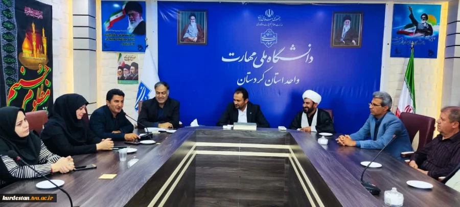 مراسم معارفه معاون آموزش، پژوهش و فناوری دانشگاه ملی مهارت واحد استانی کردستان برگزار شد 8